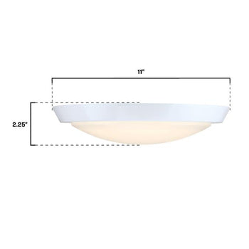 Morrell 11 inch LED Indoor Flush Mount Ceiling Fixture, White
