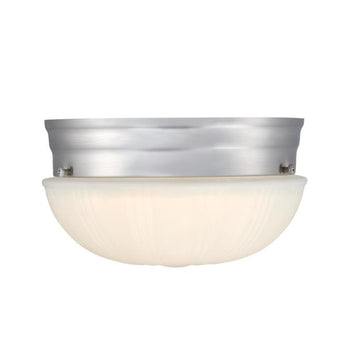 Lakehurst 7 inch Indoor Flush Mount Ceiling Fixture, Brushed Nickel