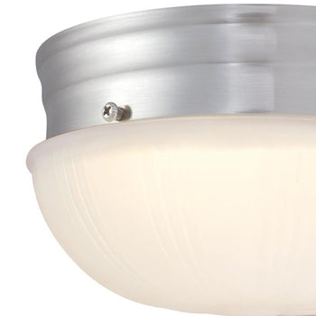 Lakehurst 7 inch Indoor Flush Mount Ceiling Fixture, Brushed Nickel