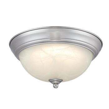 Dubrow 11 inch Indoor Flush Mount Ceiling Fixture, Brushed Nickel
