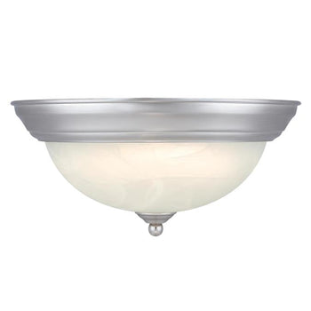 Dubrow 11 inch Indoor Flush Mount Ceiling Fixture, Brushed Nickel
