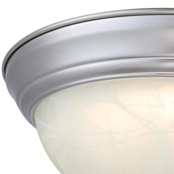 Dubrow 11 inch Indoor Flush Mount Ceiling Fixture, Brushed Nickel