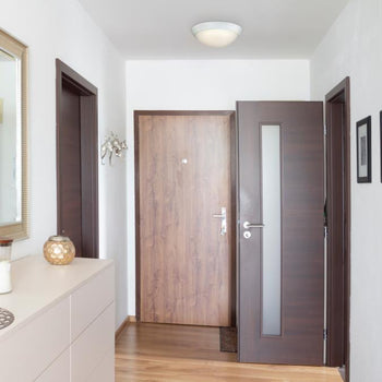 Redbank 11 inch Indoor Flush Mount Ceiling Fixture, White