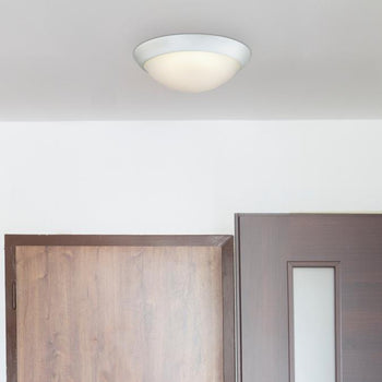 Redbank 11 inch Indoor Flush Mount Ceiling Fixture, White