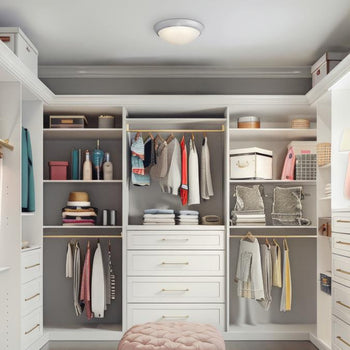 Redbank 11 inch Indoor Flush Mount Ceiling Fixture, Brushed Nickel