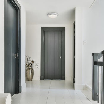 Redbank 11 inch Indoor Flush Mount Ceiling Fixture, Brushed Nickel