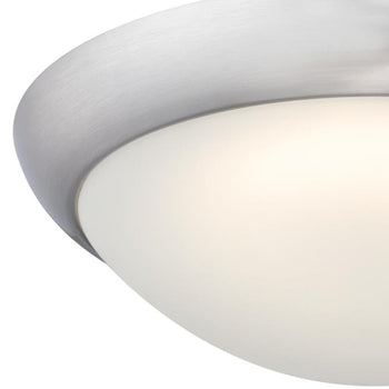 Redbank 11 inch Indoor Flush Mount Ceiling Fixture, Brushed Nickel