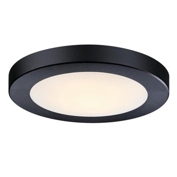 6 inch, 8 Watt Dimmable LED Indoor/Outdoor Flush Mount Ceiling Fixture, Black