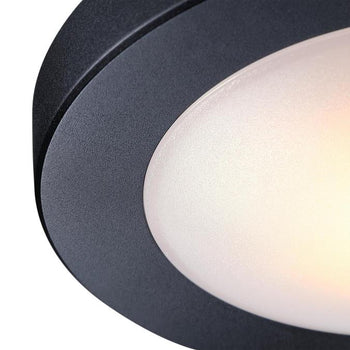 6 inch, 8 Watt Dimmable LED Indoor/Outdoor Flush Mount Ceiling Fixture, Black