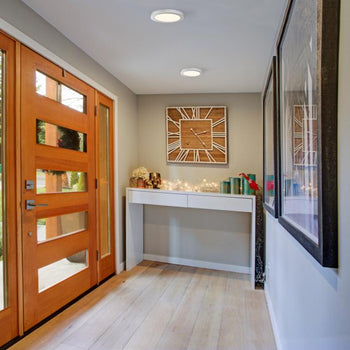 9 inch, 18 Watt Dimmable LED Indoor/Outdoor Flush Mount Ceiling Fixture