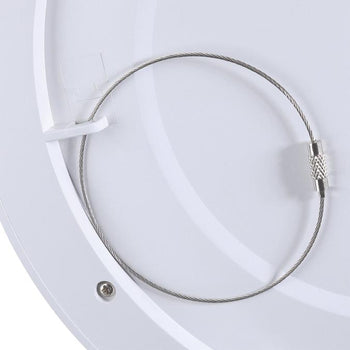 9 inch, 18 Watt Dimmable LED Indoor/Outdoor Flush Mount Ceiling Fixture, Black