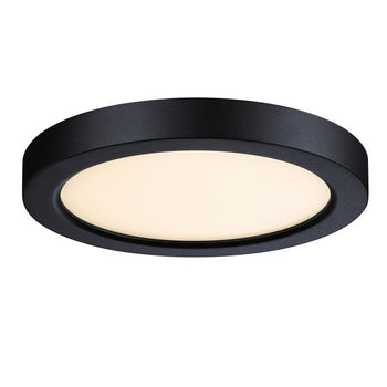 5 inch, 11 Watt Dimmable LED Indoor/Outdoor Flush Mount Ceiling Fixture, Black