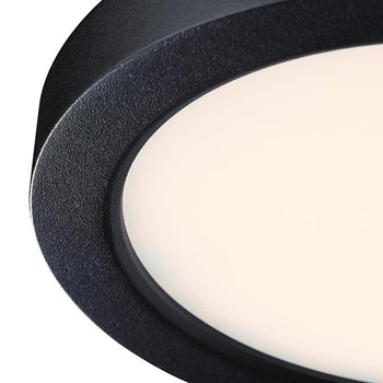 5 inch, 11 Watt Dimmable LED Indoor/Outdoor Flush Mount Ceiling Fixture, Black