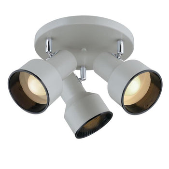Remick Three-Light Indoor Multi-Directional Flush Mount Ceiling Fixture, Off White Finish