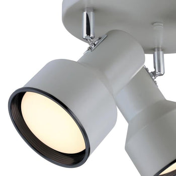 Remick Three-Light Indoor Multi-Directional Flush Mount Ceiling Fixture, Off White Finish