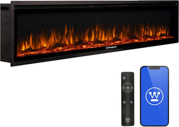 74 Inch Electric Fireplace Heater