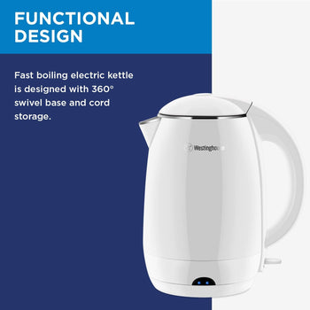 Electric Cordless Kettle - White