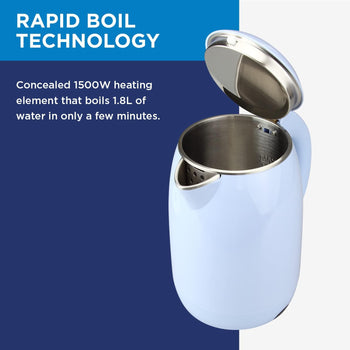 Electric Cordless Kettle - Blue