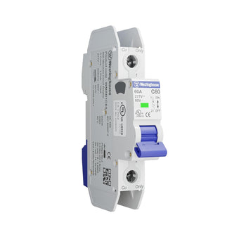 60A 1 Pole Miniature Circuit Breaker C Curve