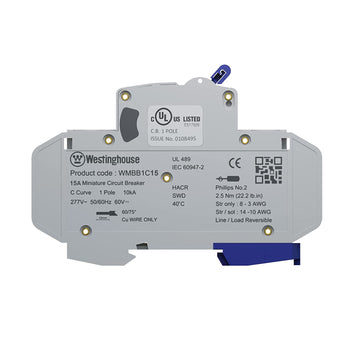 15A Single Pole Miniature Circuit Breaker
