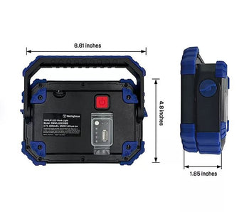 2000 Lumen Rechargeable LED Work Light, 2 Pack