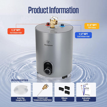 1.5 Gallon Electric Mini Tank Water Heater