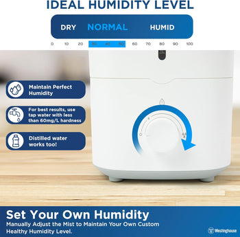 Cool Mist Ultrasonic Humidifier 4.5L Top Fill