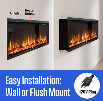 60 Inch Electric Fireplace Heater