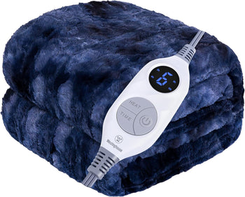 Electric Heated Faux Fur Blanket 50