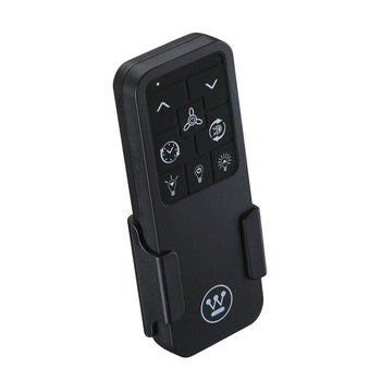 Alta Vista 52-Inch Indoor/Outdoor Ceiling Fan, Dimmable LED Light Fixture with Color Temperature Selection, Matte Black