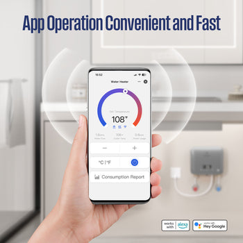 3.5KW Mini Electric Tankless Water Heater, Silver Gray