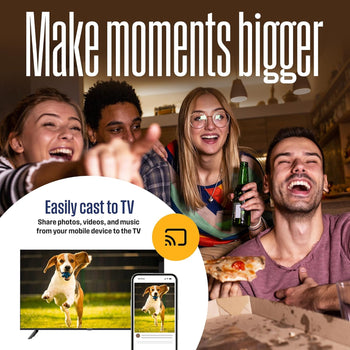 50″ Edgeless 4K UHD Roku TV with Voice Remote