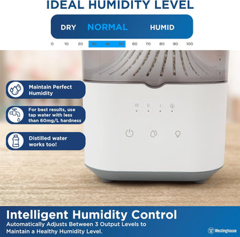 Clear Cool Mist Ultrasonic Humidifier 4.5L Top Fill