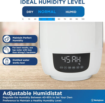 Digital Cool Mist Ultrasonic Humidifier 6L Top Fill