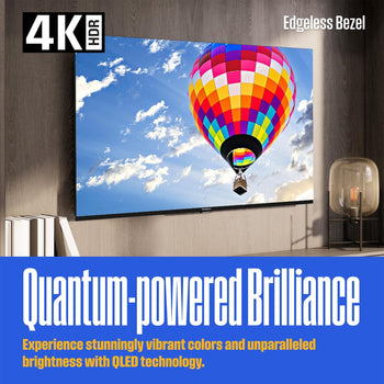 50″ Edgeless QLED 4K UHD Roku TV with Voice Remote