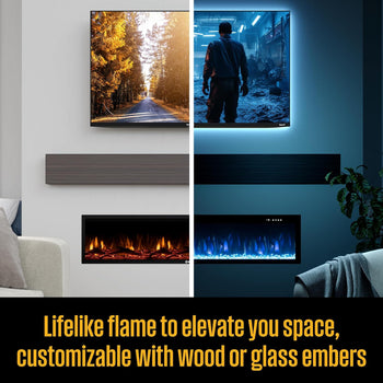 60 Inch Electric Fireplace Heater