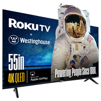 55″ Edgeless QLED 4K UHD Roku TV with Voice Remote