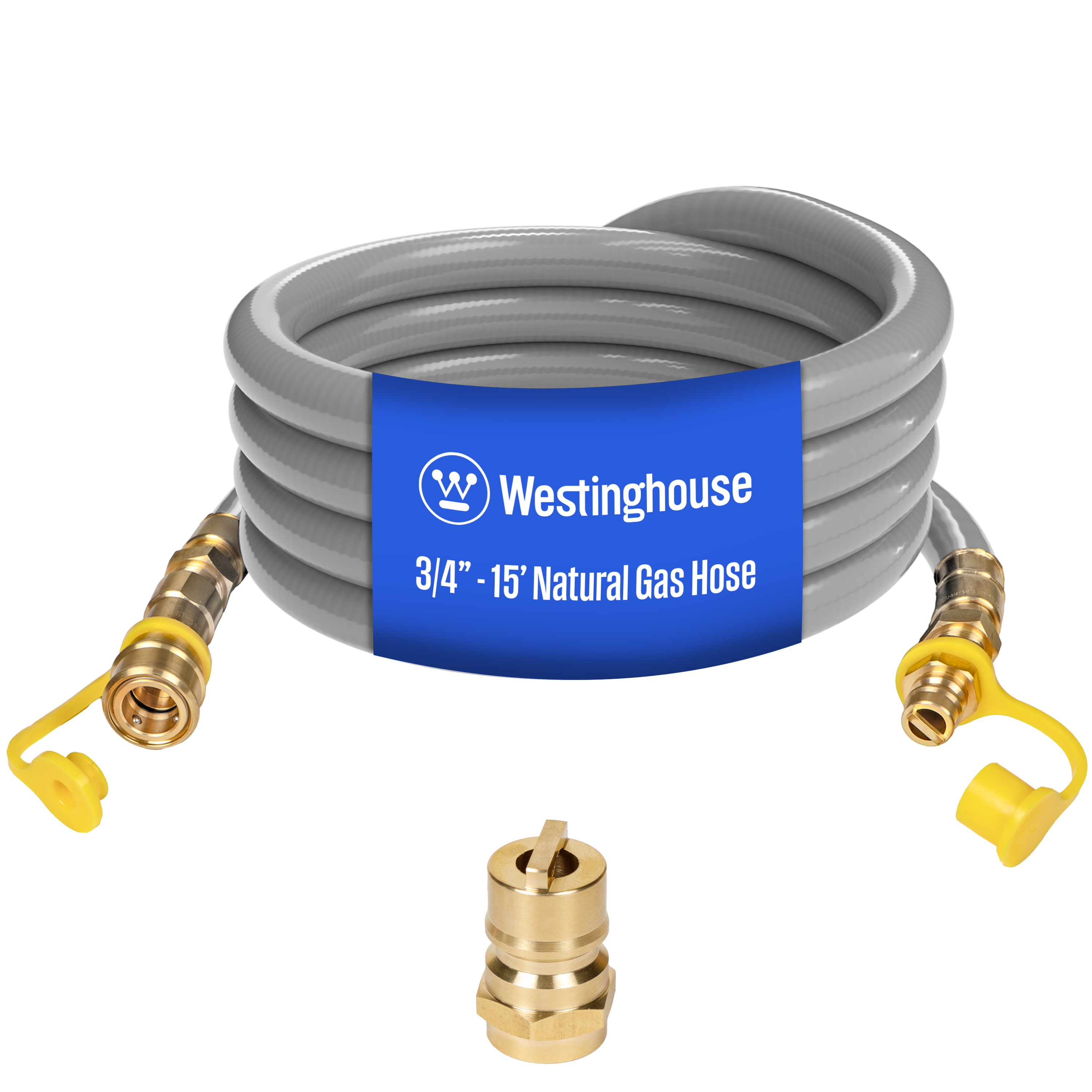 15' Natural Gas Hose: 3/4