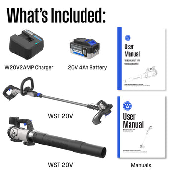 Cordless 20V Leaf Blower/String Trimmer Kit
