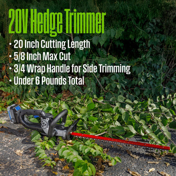 Cordless 20V Leaf Blower/Hedge Trimmer/String Trimmer Kit