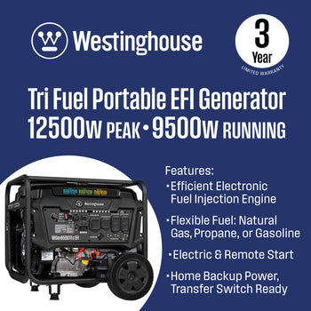 WGen9500TFc EFI - Tri-Fuel with CO Sensor
