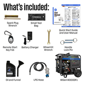 WGen14500DFc Generator - Dual Fuel with CO Sensor