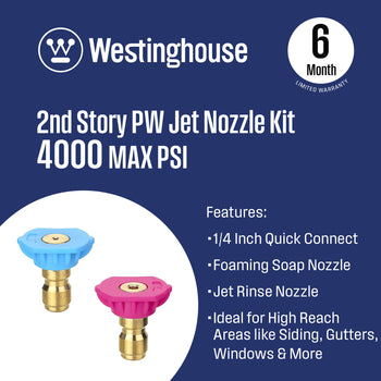 Second Story Jet Nozzles for Pressure Washers