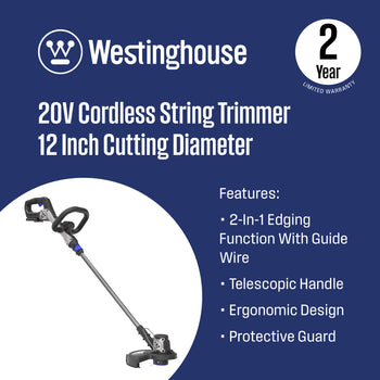 Cordless 20V String Trimmer - Tool Only