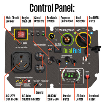 iGen5000DFcv Inverter Generator - Dual Fuel with CO Sensor