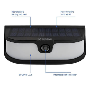 1200 Lumen Solar Security Light Set, 4 Pack