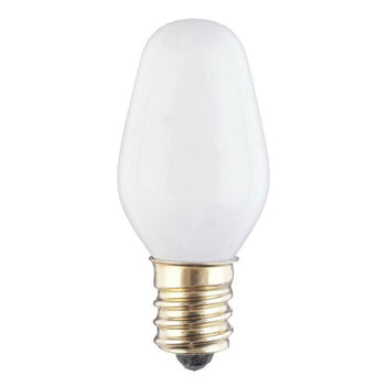 4 Watt C7 Incandescent White E12 (Candelabra) Base, 120 Volt, Card (4-Pack)