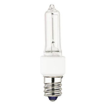 60 Watt T3 Halogen Single-Ended Xenon Krypton Clear E12 (Candelabra) Base, 120 Volt, Box