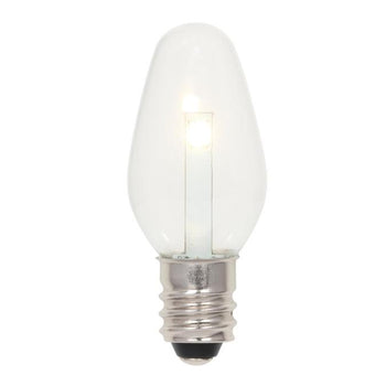C7 0.5-Watt (4 Watt Equivalent) Candelabra Base Clear LED Lamp
