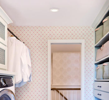 6-Inch 7-Watt LED Indoor Flush Mount Ceiling Light Fixture with Motion Sensor Light, White Finish